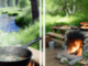 Outdoorküche: Nahrungsmittel zubereiten in der freien Natur.