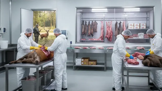 Ein umfassender Überblick über den Wildverarbeitungsprozess, von der Erlegung bis zur Lagerung.
